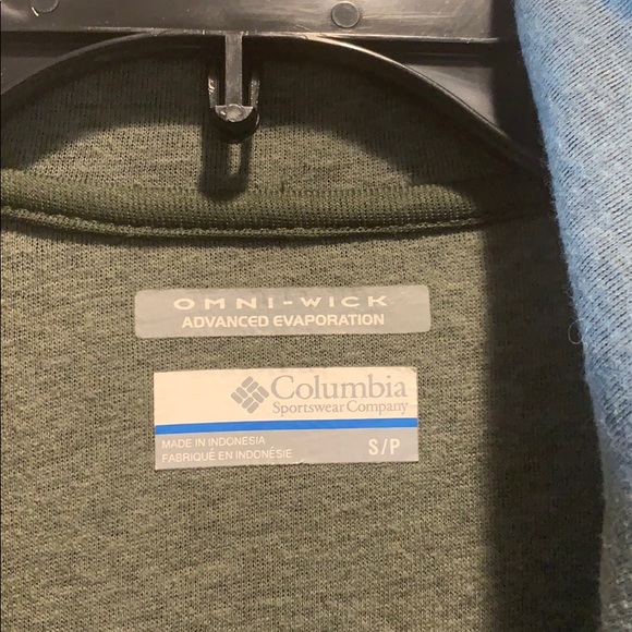 Columbia olive green jacket w pink stitching S/P - Picture 2 of 5